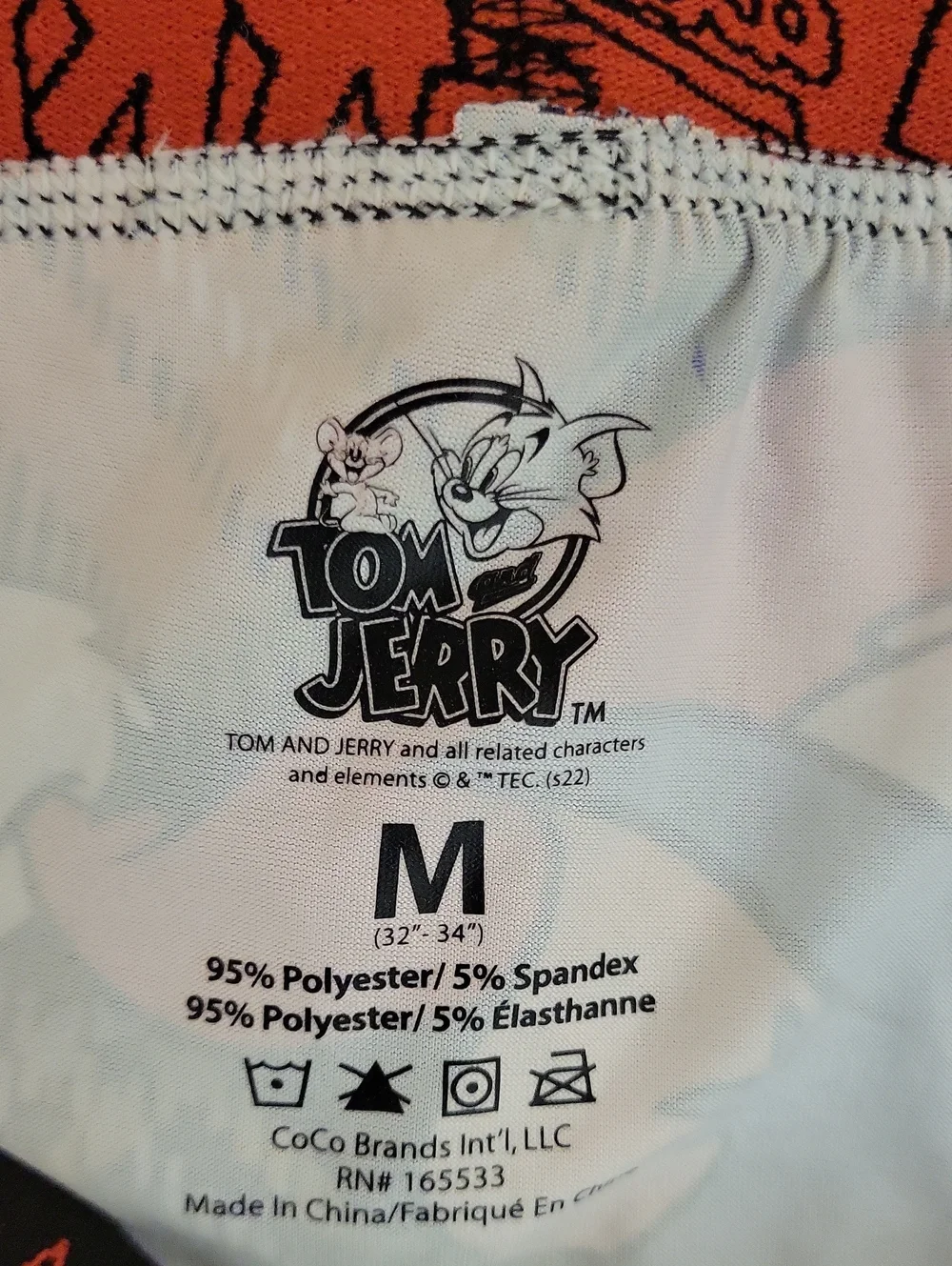 Tom and Jerry Men's Red Plaid Holiday Boxer Briefs Medium New Festive Christmas